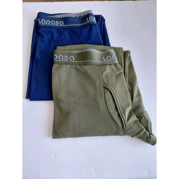 Lapasa 2 Pairs Men's Base Layer Smooth Feel Long Johns Size S/M (No size tag) - Picture 4 of 9